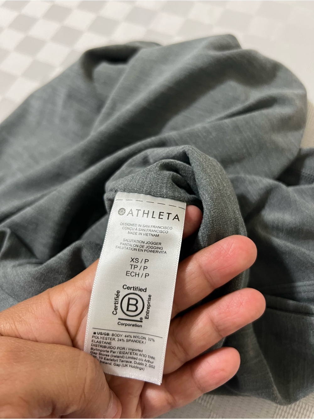 Athleta Charcoal High-Waist Jogger Pants - Picture 5 of 6